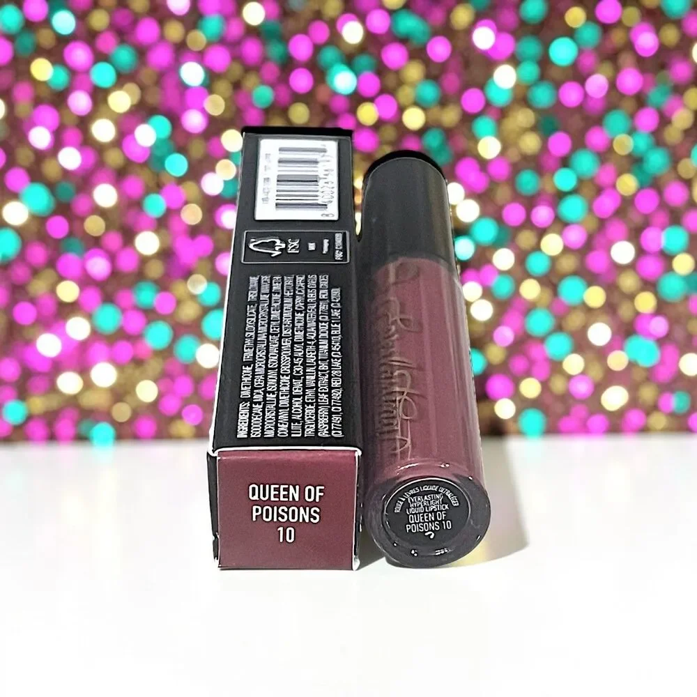 KVD Everlasting Hyperlight Liquid Lipstick in QUEEN OF POISONS NIB 0.051 fl Oz